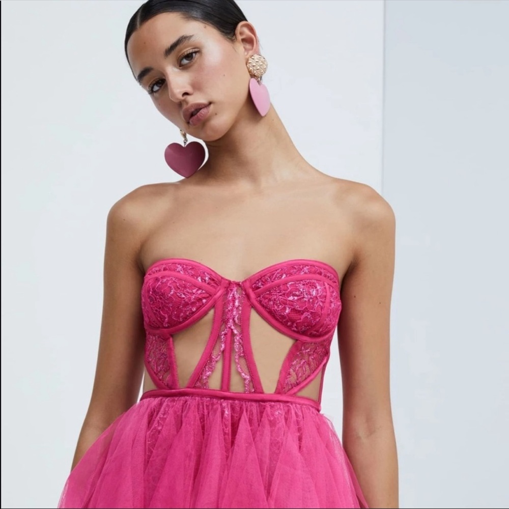 For Love and Lemons The mini Dress Gold earrings